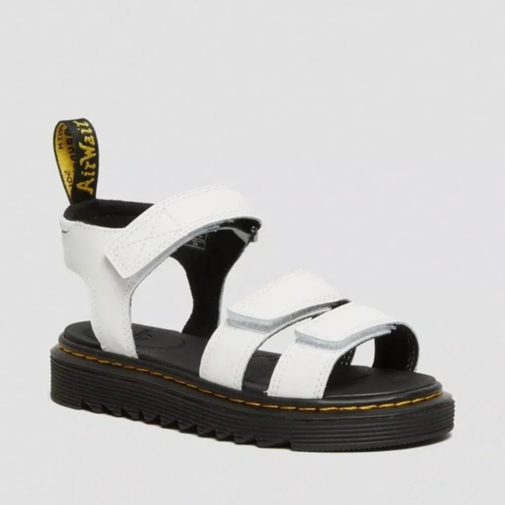 DR. MARTENS KLAIRE LEATHER STRAP SANDALS‎
